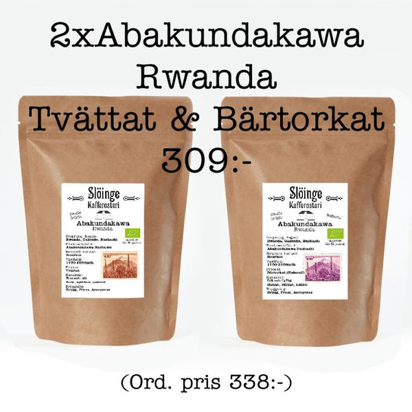 2 x Abakundakawa (Washed & Natural) - Rwanda, 2 x 250g   NYHET!